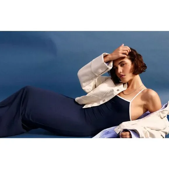 NWT Pull & Bear Strappy midi dress with cut-out - Picture 2 of 5